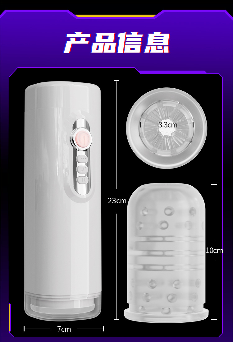 Cốc Thủ Dâm Tự Động Mizzzee XinEr White Rung Thụt Cực Đã