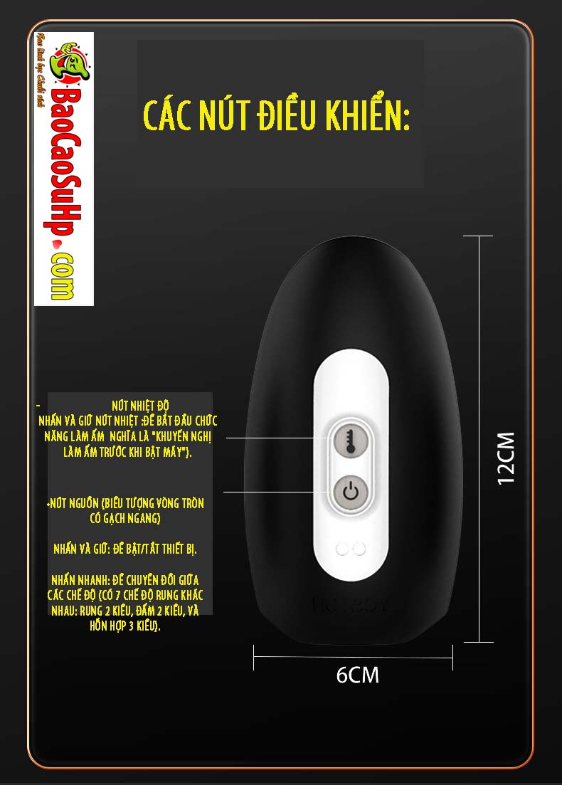 Máy Rung Phát Nhiệt Hotboy Thor Men 2in1 Tập Luyện Tự Sướng Máy Rung Phát Nhiệt Hotboy Thor Men 2in1 Tập Luyện Tự Sướng