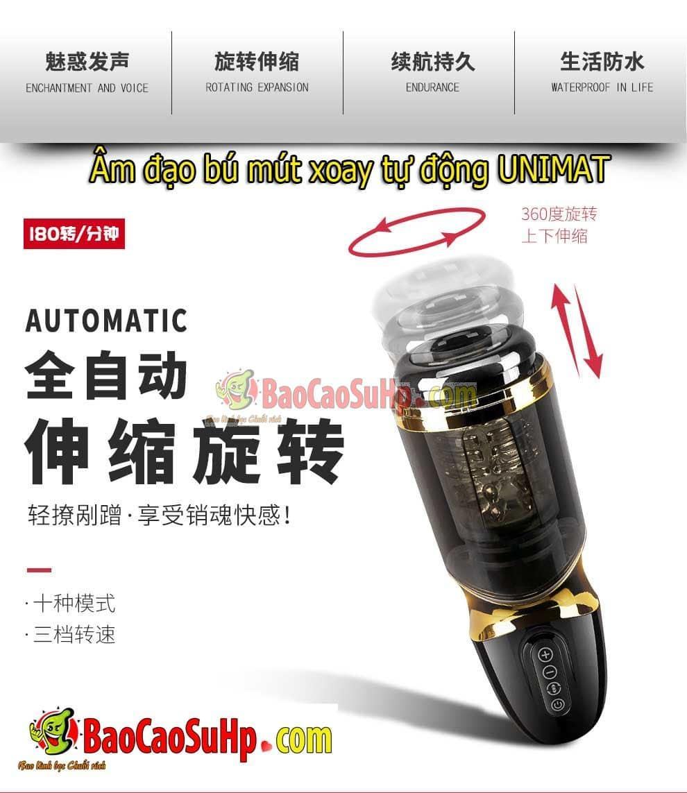 Máy thủ dâm tự động UNIMAT Kingdom âm đạo cốc bú mút