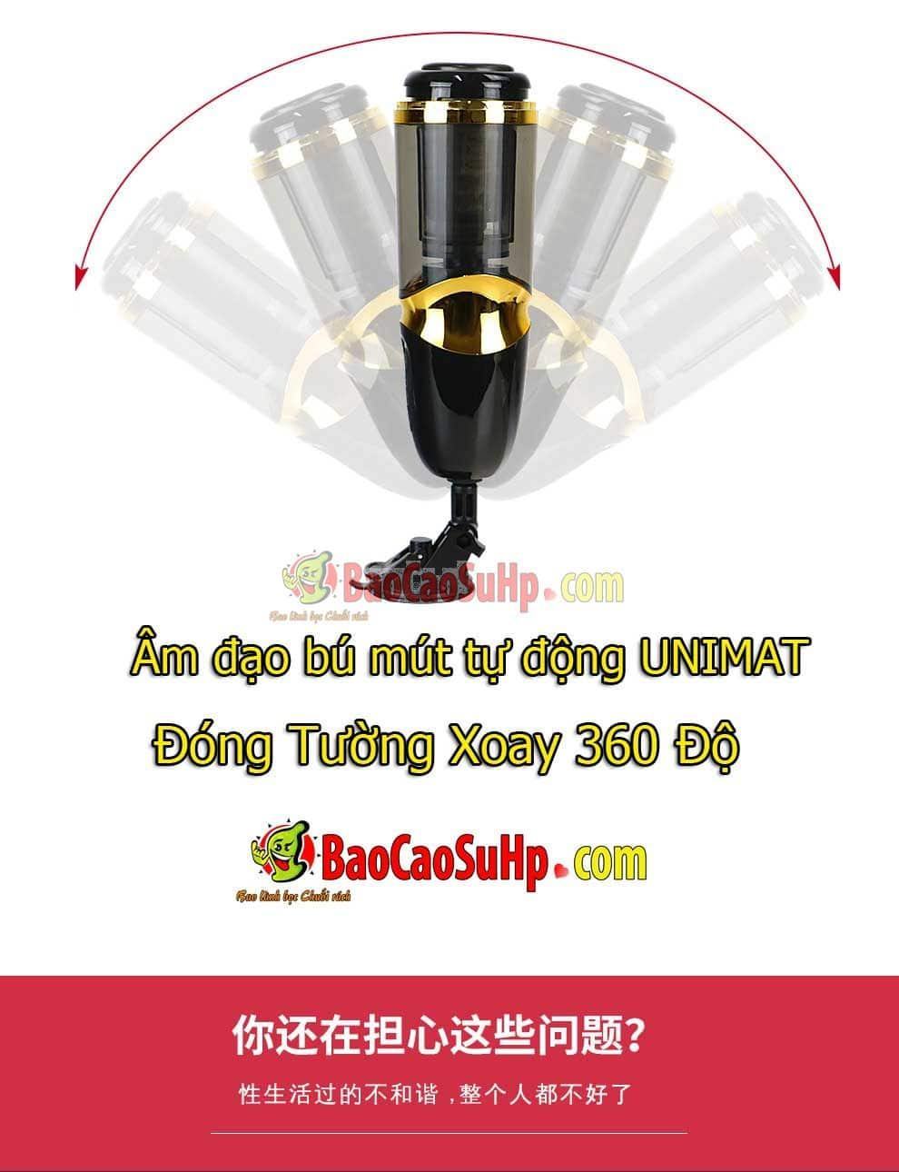 Máy thủ dâm tự động UNIMAT Kingdom âm đạo cốc bú mút