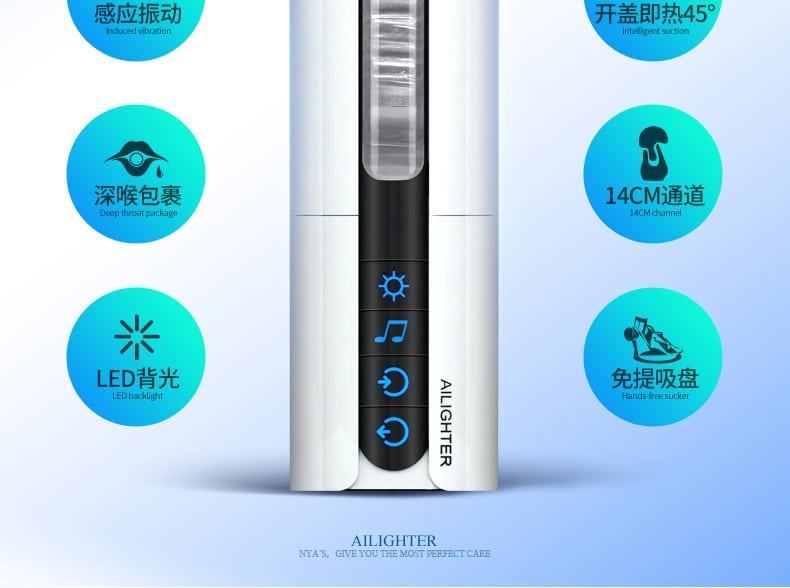 Sextoy Ailighter tự động rung thụt bú mút âm đạo cao cấp