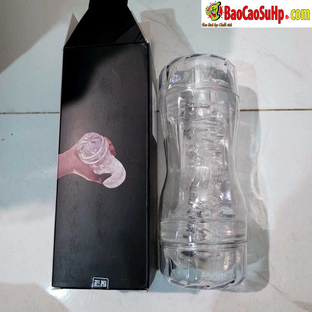 Cốc thủ dâm 2 đầu trong suốt Rory lõi xoắn siêu mềm giá tốt
