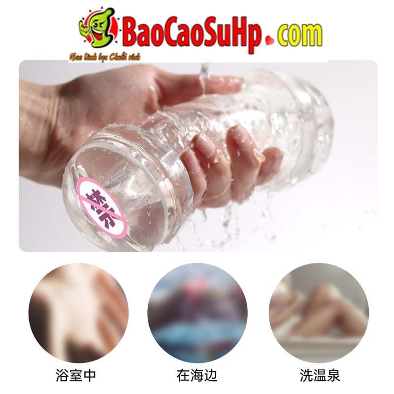 Cốc thủ dâm 2 đầu trong suốt Rory lõi xoắn siêu mềm giá tốt
