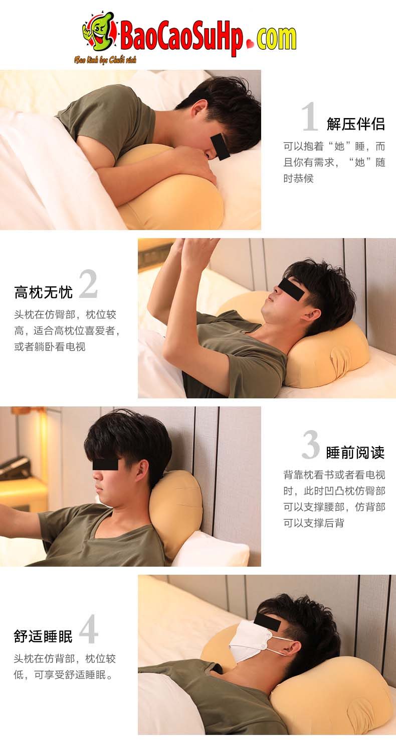 Gối Ôm Nam ZZ41 Êm Ái Hỗ Trợ Thủ Dâm - Mua Ngay