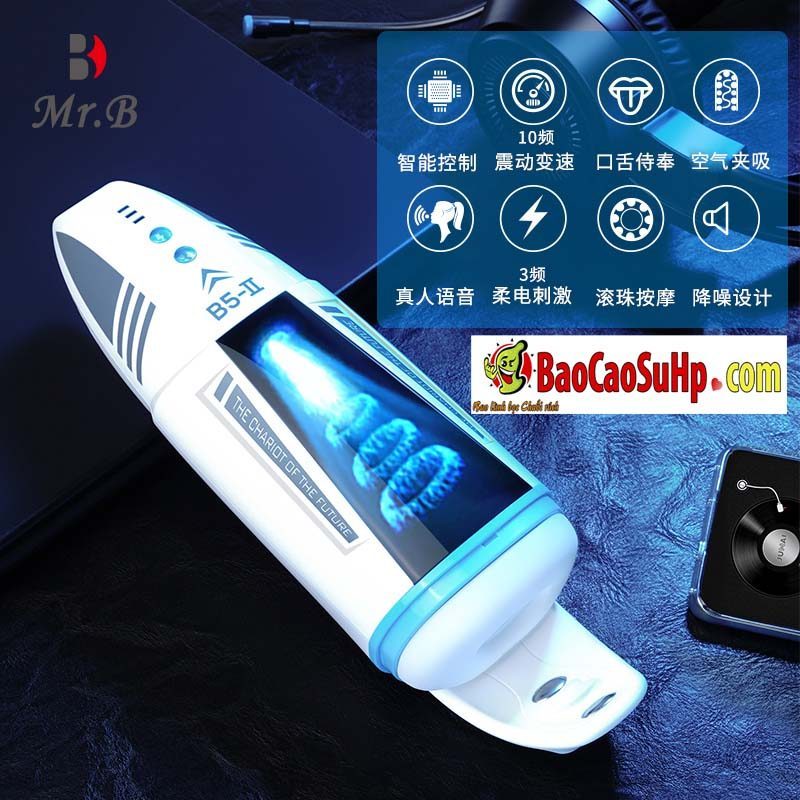 Cốc Thủ Đâm Tự Động Rung Hút Kích Thích MrB Patrick Siêu Phê
