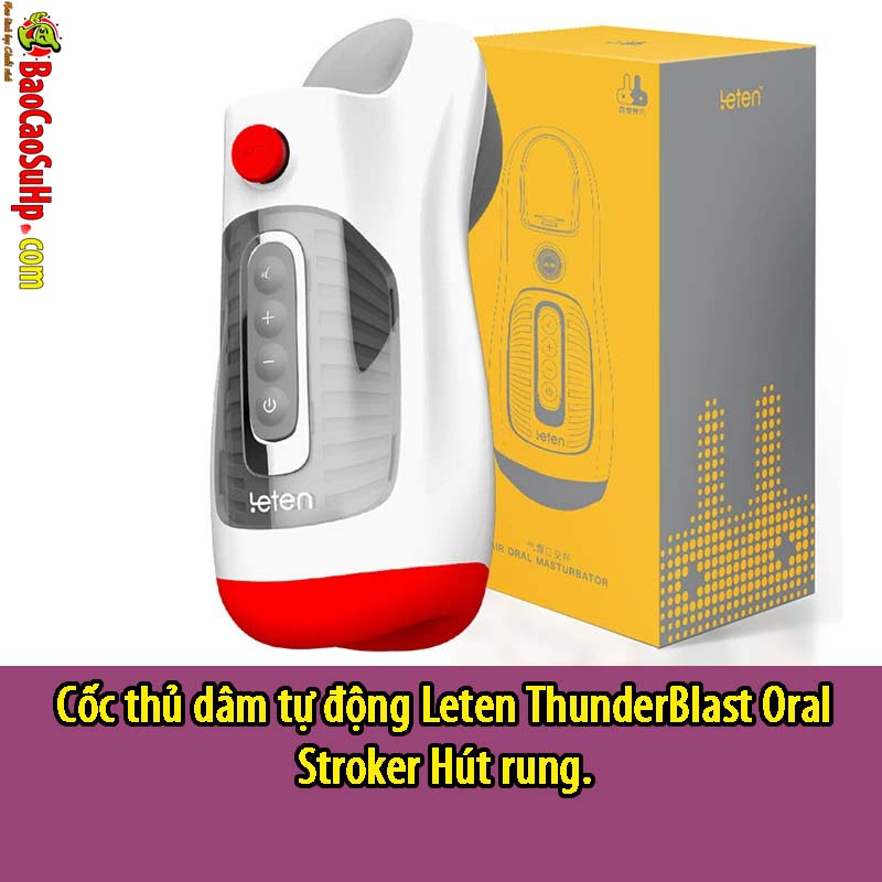  Bảng giá Cốc Thủ Dâm Tự Động Leten ThunderBlast Oral Stroker | Hút – Rung – Âm Thanh Yui Hatano cao cấp