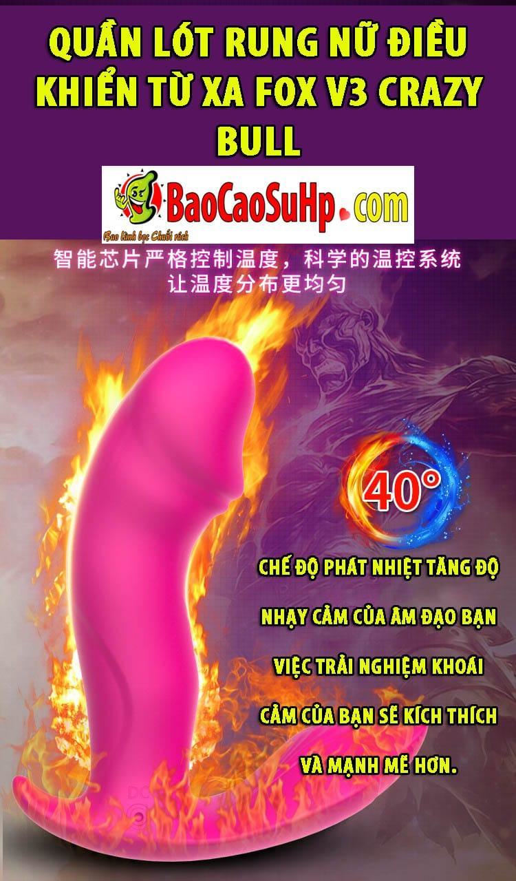 Quần Rung Điều Khiển Fox V3 Crazy Bull Kích Thích Mua Ngay Quần Rung Điều Khiển Fox V3 Crazy Bull Kích Thích Mua Ngay