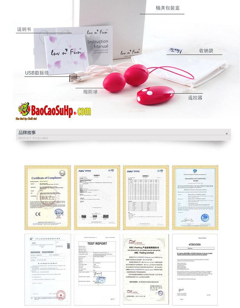 Trứng rung Luv Fun Anh quốc siêu mềm nhỏ gọn kích thích cực mãnh liệt