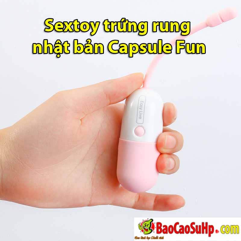 Trứng rung Capsule Fun Nhật Bản siêu kích thích, đồ chơi người lớn Trứng rung Capsule Fun Nhật Bản siêu kích thích, đồ chơi người lớn