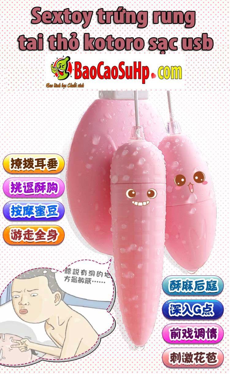 Bỏ sỉ Sextoy trứng rung tai thỏ kotoro sạc usb giá sỉ Bỏ sỉ Sextoy trứng rung tai thỏ kotoro sạc usb giá sỉ