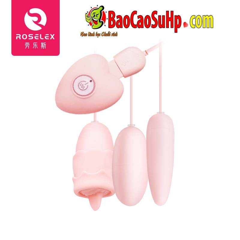  Giá sỉ Trứng rung 3 quả ROSELEX Honey sạc USB lưỡi liếm giá rẻ giá tốt
