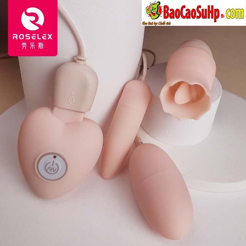  Giá sỉ Trứng rung 3 quả ROSELEX Honey sạc USB lưỡi liếm giá rẻ giá tốt