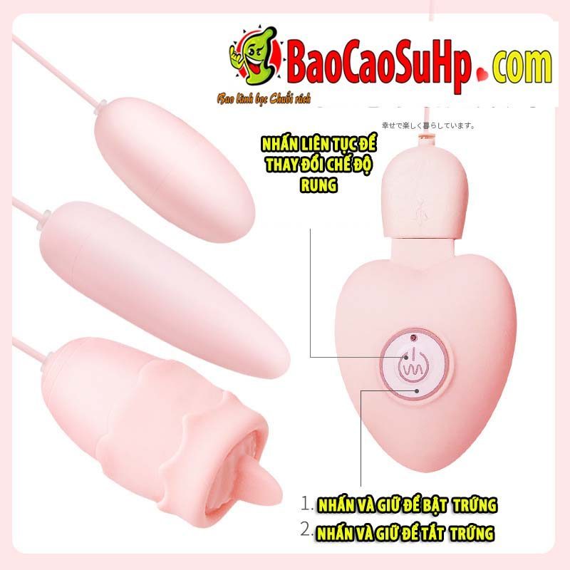  Giá sỉ Trứng rung 3 quả ROSELEX Honey sạc USB lưỡi liếm giá rẻ giá tốt