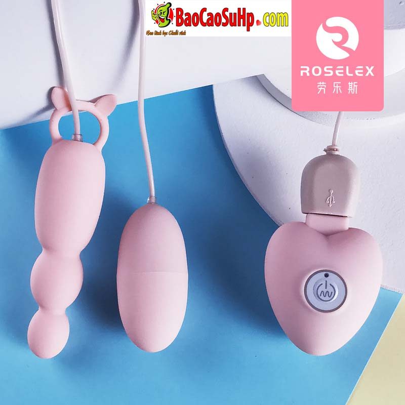  Giá sỉ Trứng rung ROSELEX Helga 2 quả sạc usb có điều khiển giá rẻ hàng xách tay