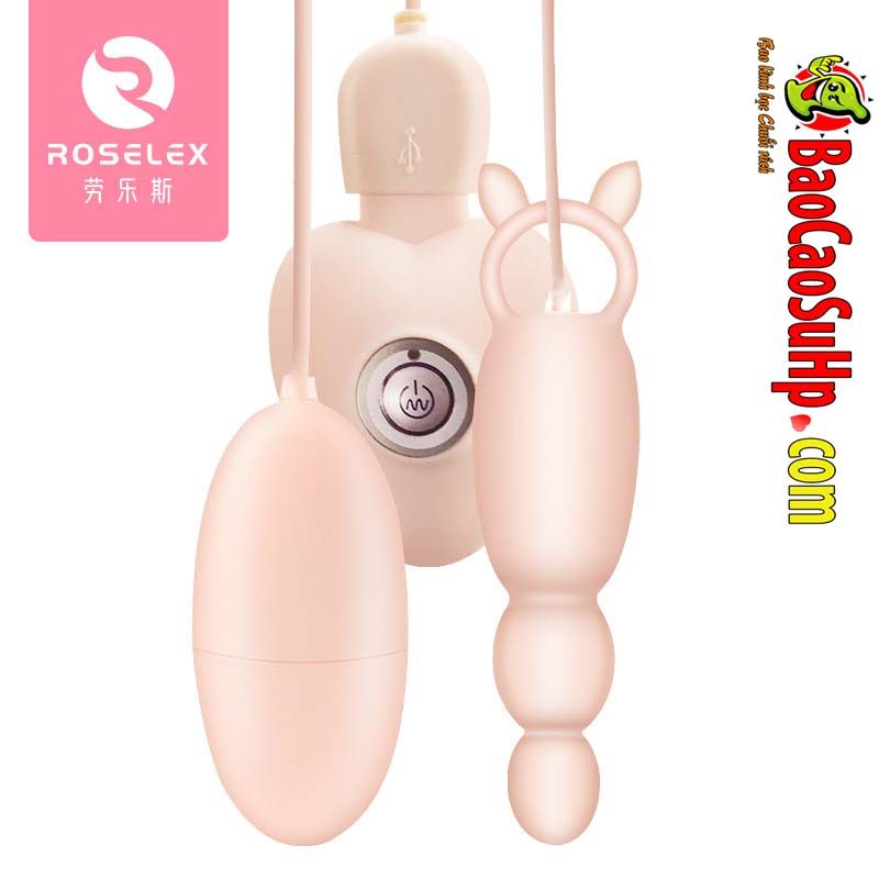  Giá sỉ Trứng rung ROSELEX Helga 2 quả sạc usb có điều khiển giá rẻ hàng xách tay