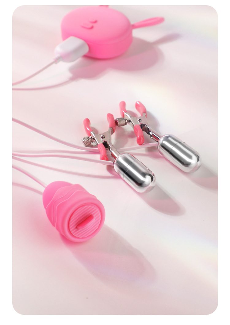 kep ti Mizzzee PUNCH DELIGHT 24 - Trứng rung kẹp ti Mizzzee PUNCH DELIGHT kèm lưỡi liếm rung nhiều chế độ