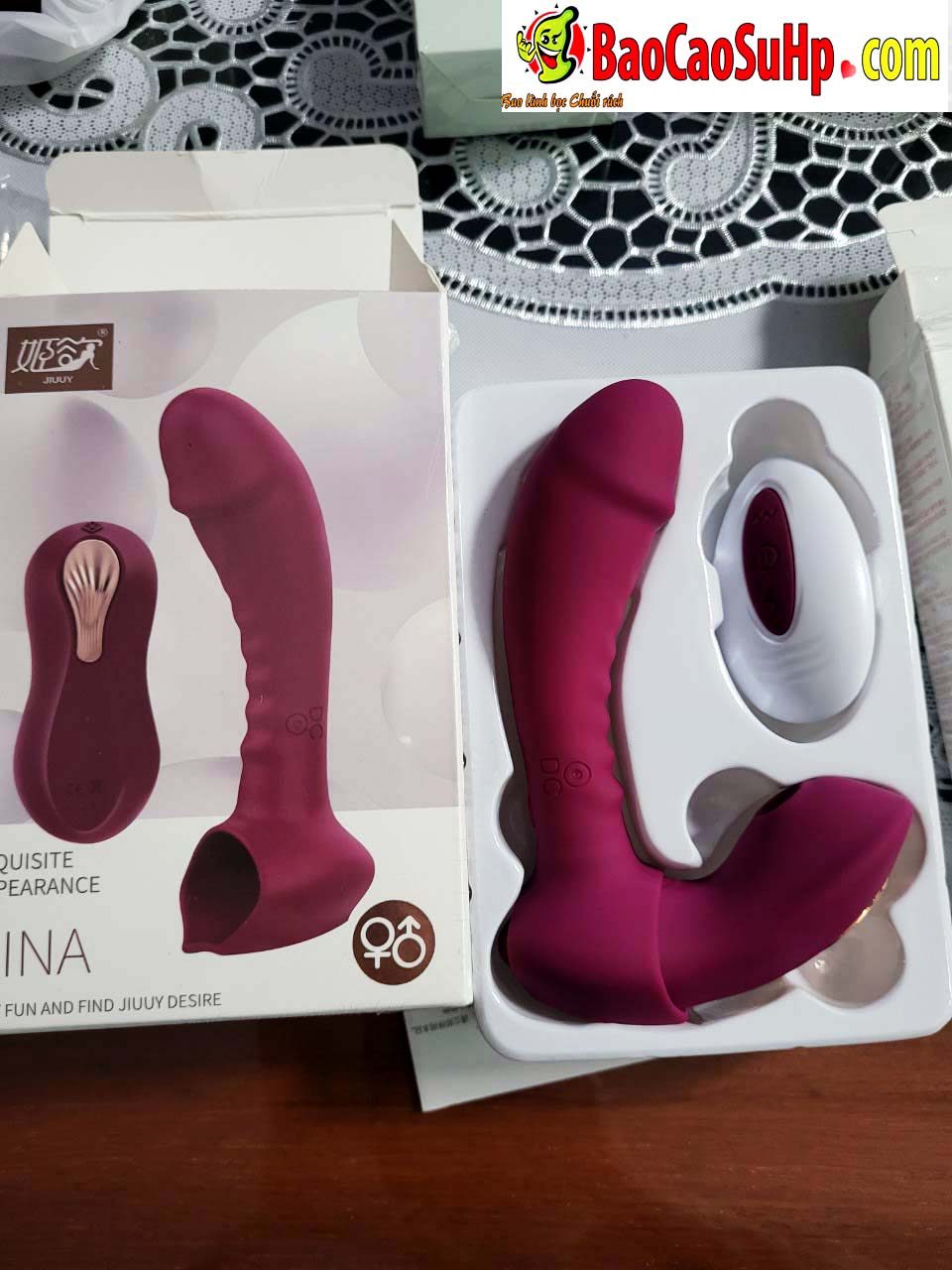 Trứng Rung Gina Đỏ Điều Khiển Từ Xa Kích Thích Quần Lót