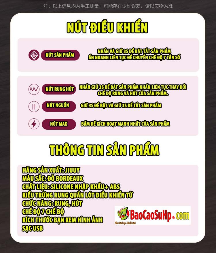 Trứng Rung Gina Đỏ Điều Khiển Từ Xa Kích Thích Quần Lót