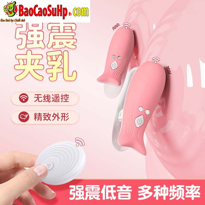  Kho sỉ Kẹp ti điều khiển từ xa Jiuuy Mini Dolphin đa tần số massage ngực chính hãng
