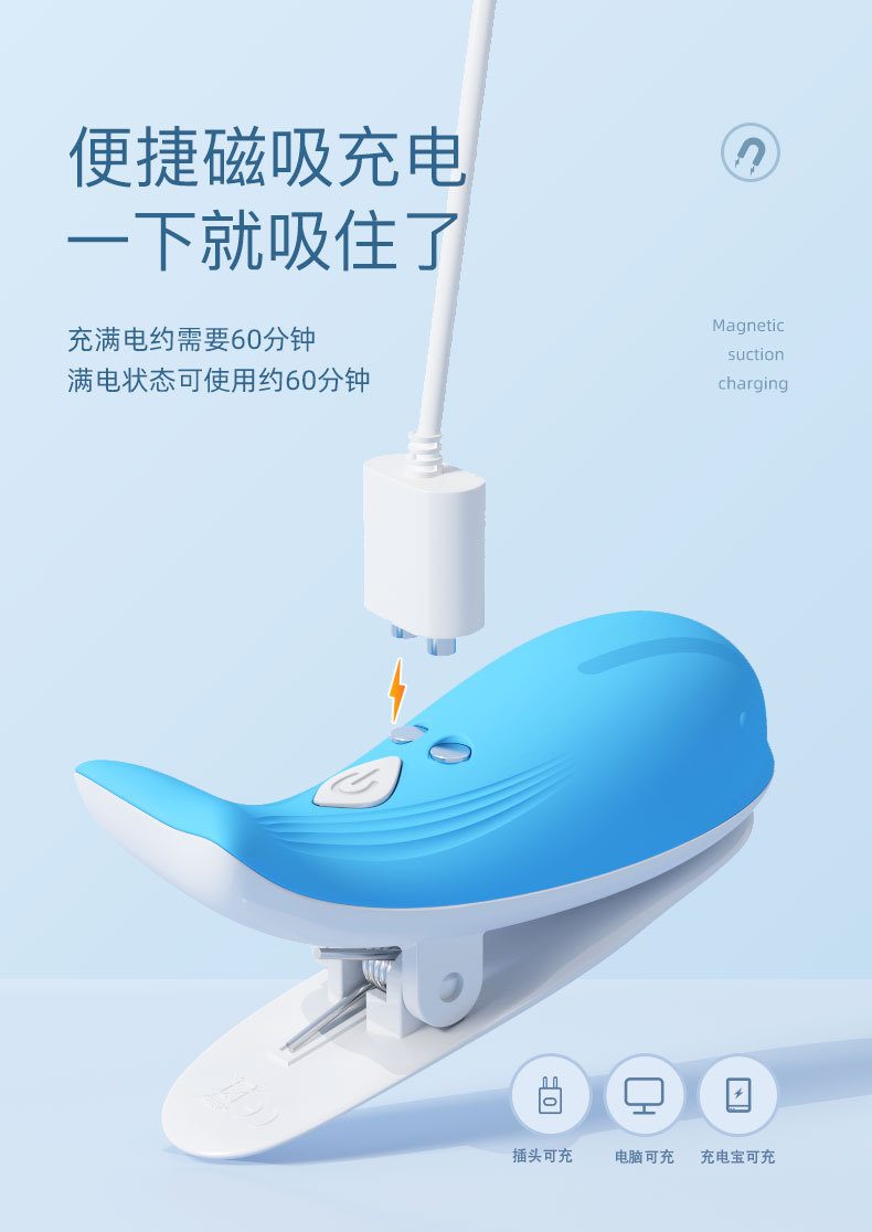  Kho sỉ Kẹp ti điều khiển từ xa Jiuuy Mini Dolphin đa tần số massage ngực chính hãng