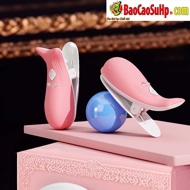  Kho sỉ Kẹp ti điều khiển từ xa Jiuuy Mini Dolphin đa tần số massage ngực chính hãng
