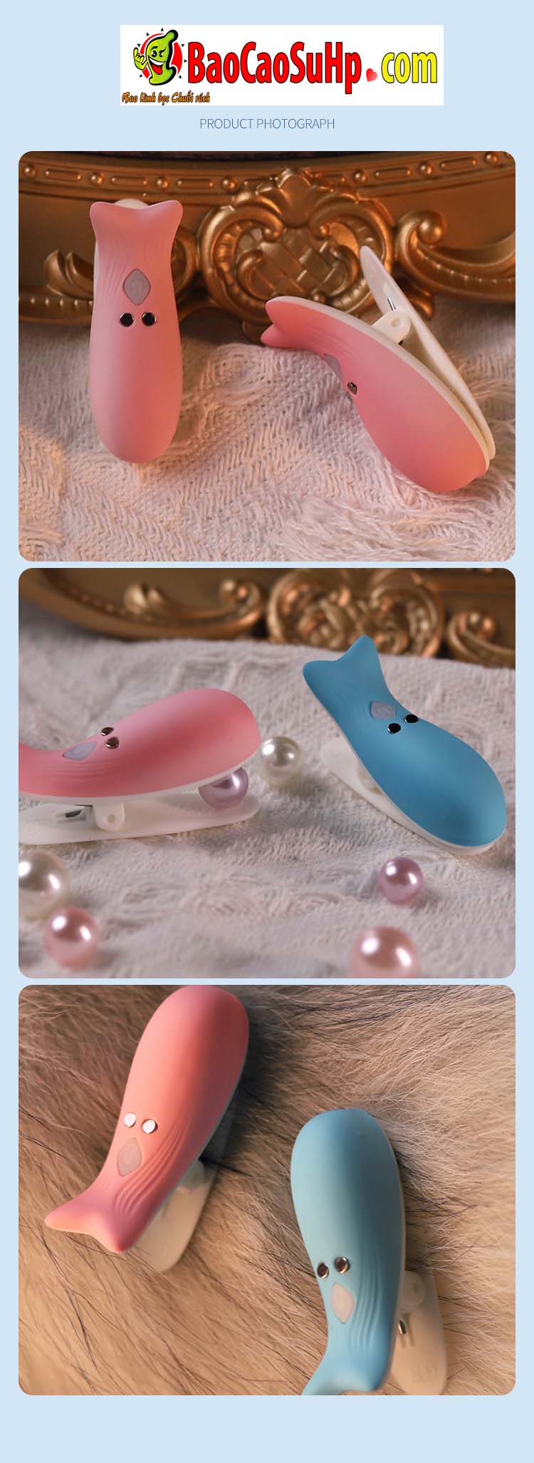  Kho sỉ Kẹp ti điều khiển từ xa Jiuuy Mini Dolphin đa tần số massage ngực chính hãng
