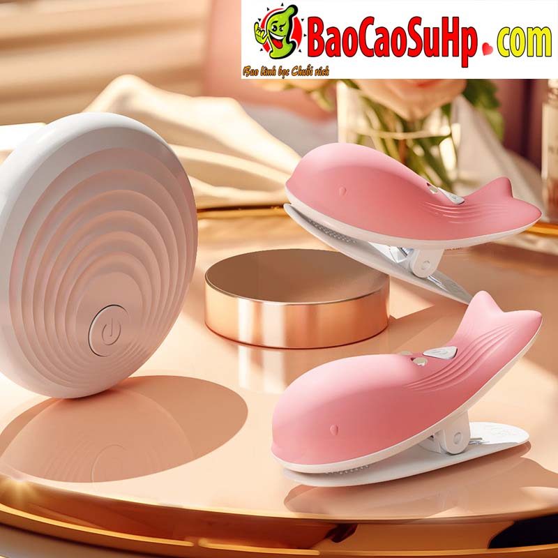  Kho sỉ Kẹp ti điều khiển từ xa Jiuuy Mini Dolphin đa tần số massage ngực chính hãng