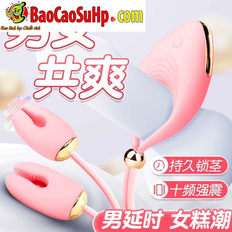 anh bia vong deo va trung rung Mizzzee Liv 1 - Vòng đeo dương vật kết hợp kẹp ti và trứng rung Mizzzee Liv rung cực mạnh