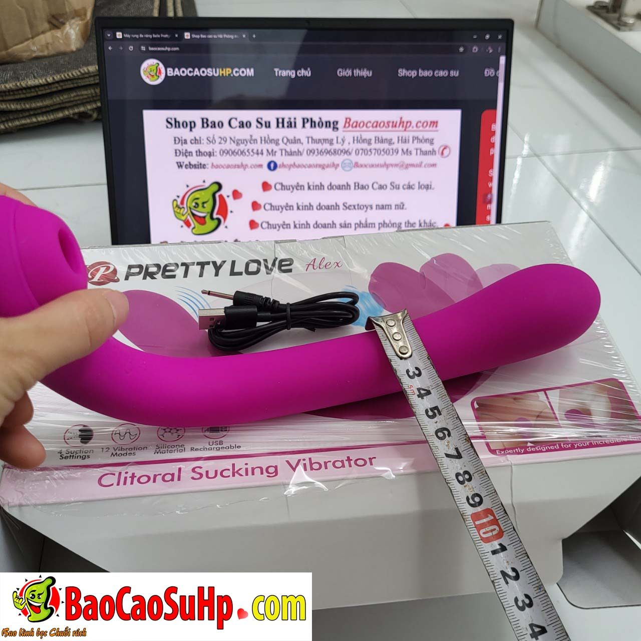 Máy rung Baile Prettylove Patilla Alex nhiều chế độ massage nữ