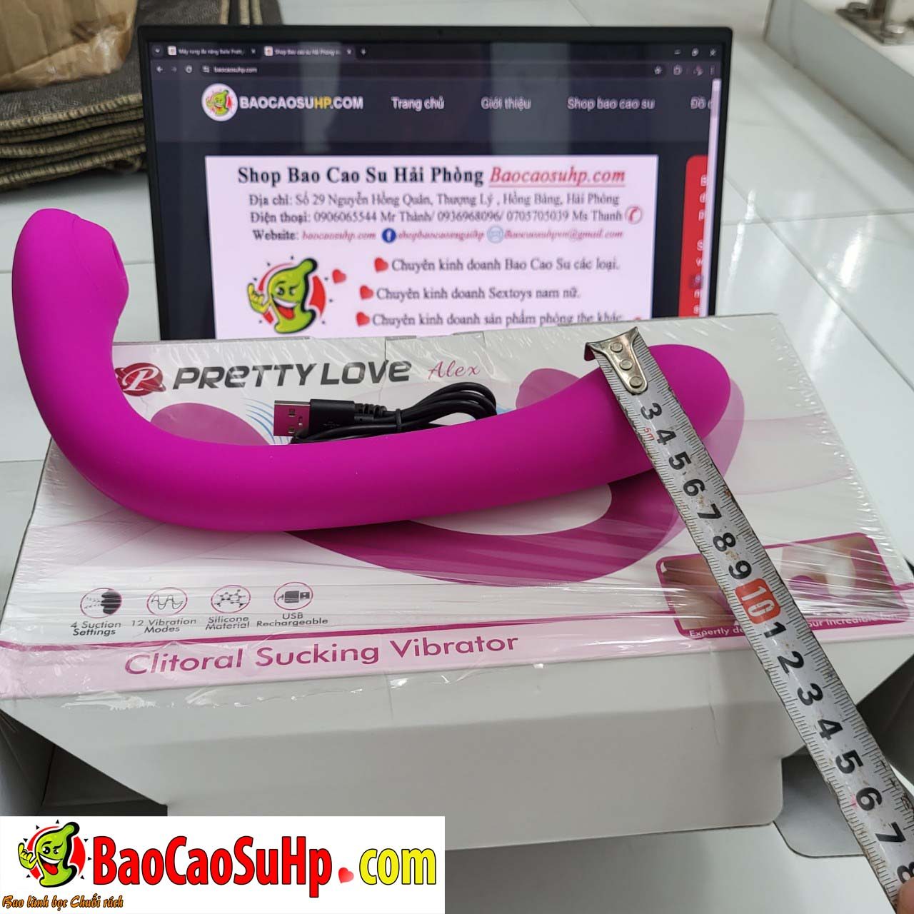 Máy rung Baile Prettylove Patilla Alex nhiều chế độ massage nữ