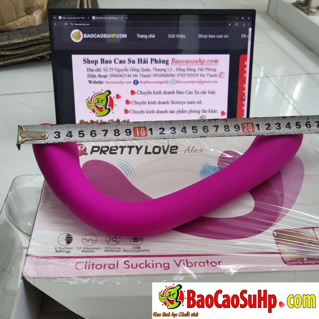 Máy rung Baile Prettylove Patilla Alex nhiều chế độ massage nữ