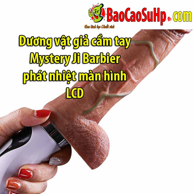 Dương vật rung thụt Ji Barbier MZ001 mềm mại màn hình LCD sành điệu