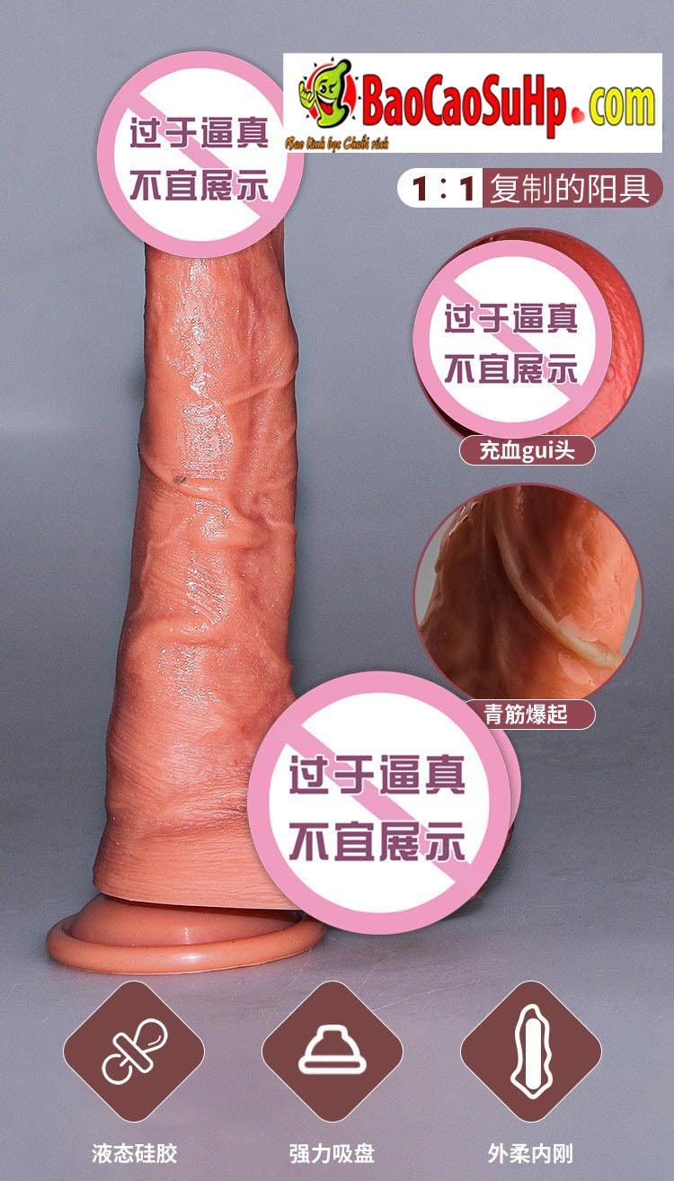 Dương Vật Giả Jiuuy Gân Mềm Đóng Đất Samson Siêu Thực