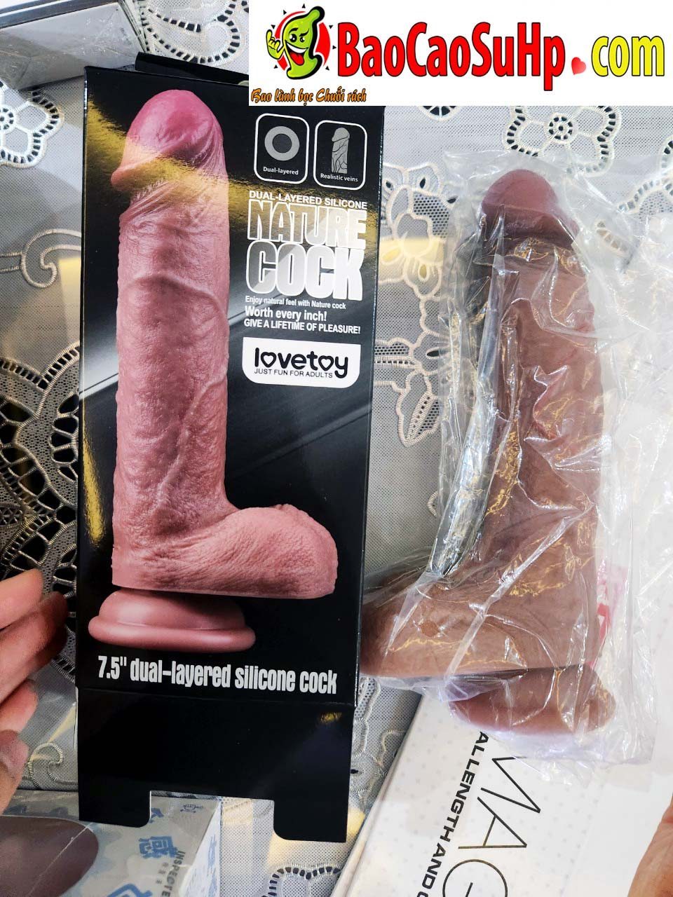 Dương vật giả Lovetoy 3D Silicone 2 lớp siêu thực - Mua ngay