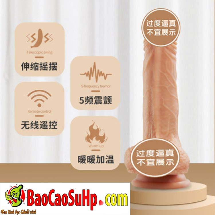 Dương Vật Giả Châu Á Thụt Giật Silicone Kích Thích Cực Mạnh