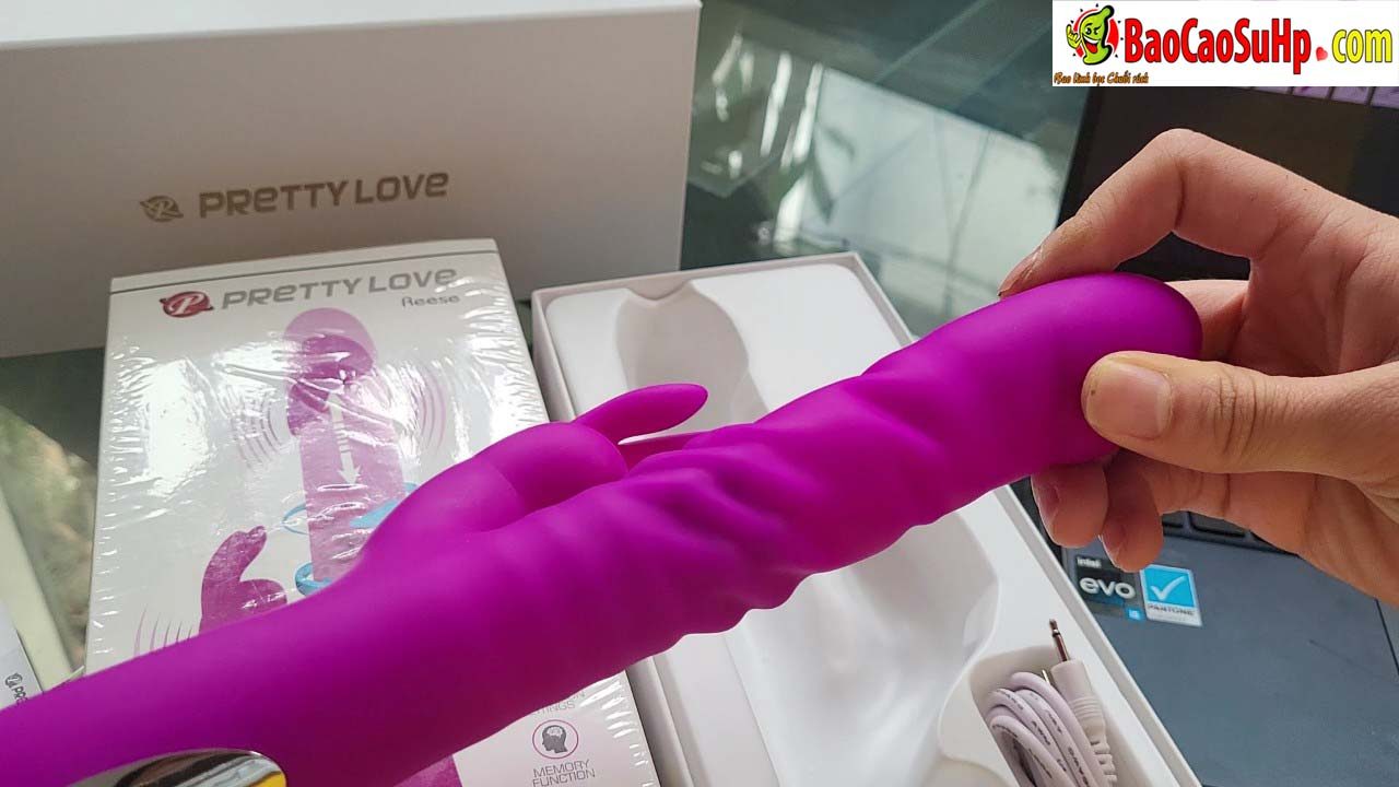  Thông tin Dương vật giả tai thỏ Pretylove Reese Rung bi xoay thụt lên xuống. hàng xách tay