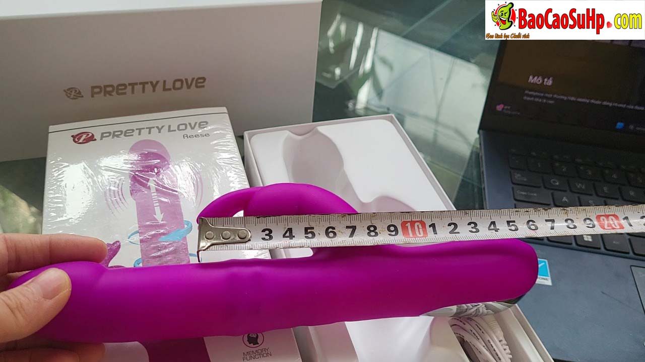  Thông tin Dương vật giả tai thỏ Pretylove Reese Rung bi xoay thụt lên xuống. hàng xách tay