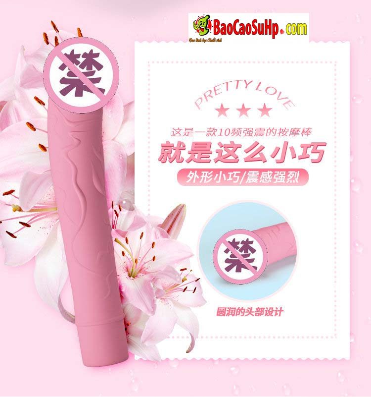 Que rung PrettyLove VIC nhỏ gọn 10 chế độ, massage mạnh mẽ kích thích