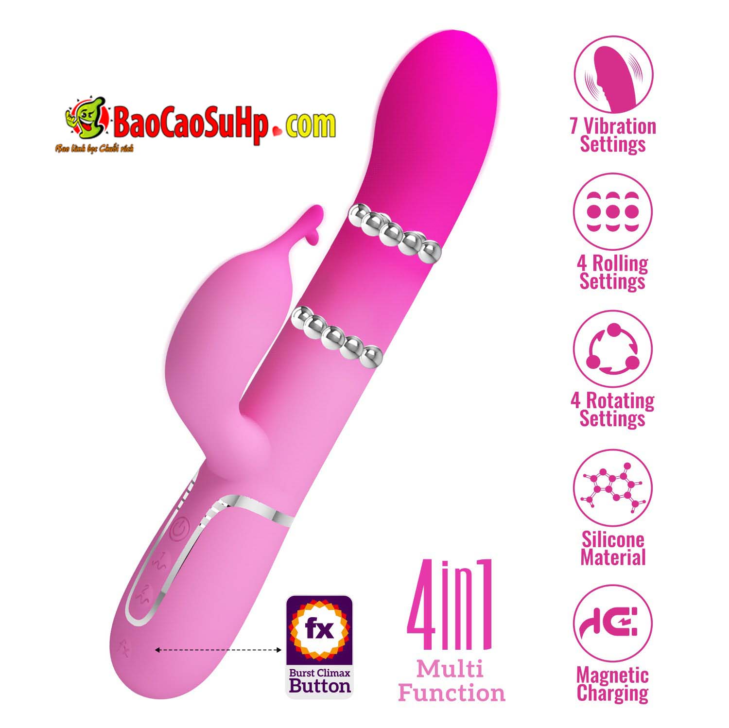 Dương Vật Giả 4 Trong 1 Shima Xoay Rung Mạnh Mẽ Kích Thích Dương Vật Giả 4 Trong 1 Shima Xoay Rung Mạnh Mẽ Kích Thích