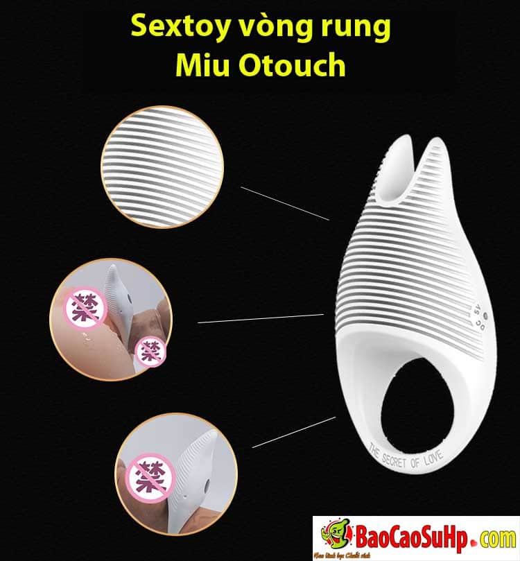 Vòng rung Miu Otouch sextoy cao cấp tăng khoái cảm kéo dài