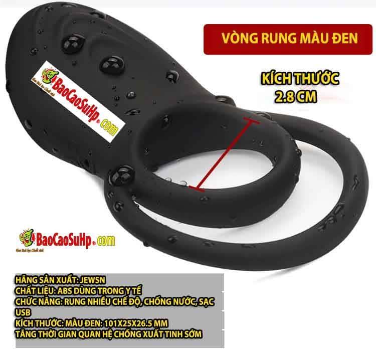 Vòng rung dương vật JEWSN cao cấp tăng khoái cảm thăng hoa