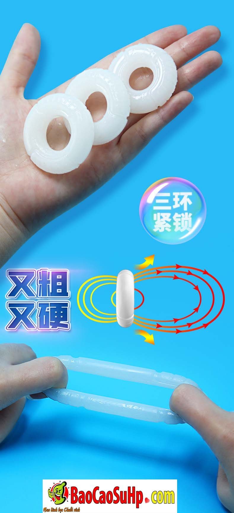 Bộ vòng đeo kéo dài quan hệ Bots Ring tăng khoái cảm bền lâu