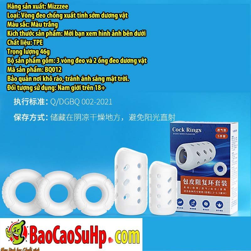 Bộ vòng đeo kéo dài quan hệ Bots Ring tăng khoái cảm bền lâu