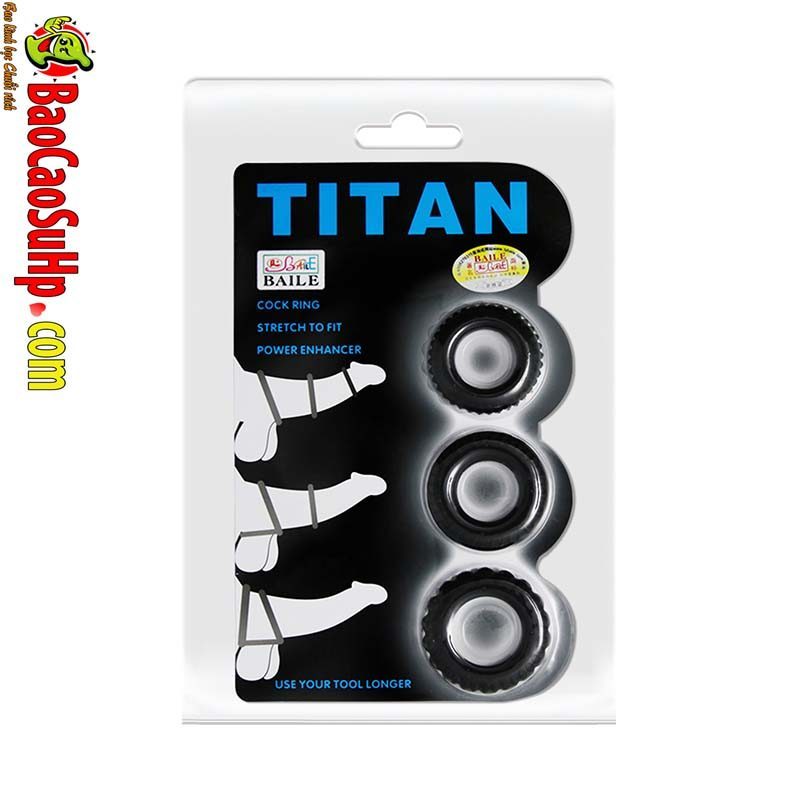 Bộ 3 Vòng Đeo Dương Vật Baile Rock Claymore Chống Xuất Tinh