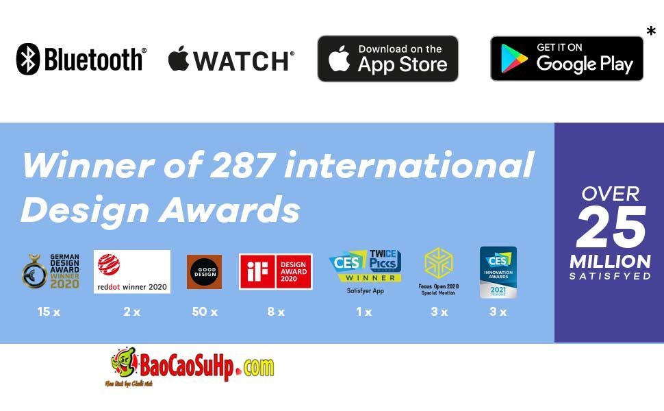 Vòng đeo dương vật USA cao cấp Satisfyer mạnh mẽ điều khiển app