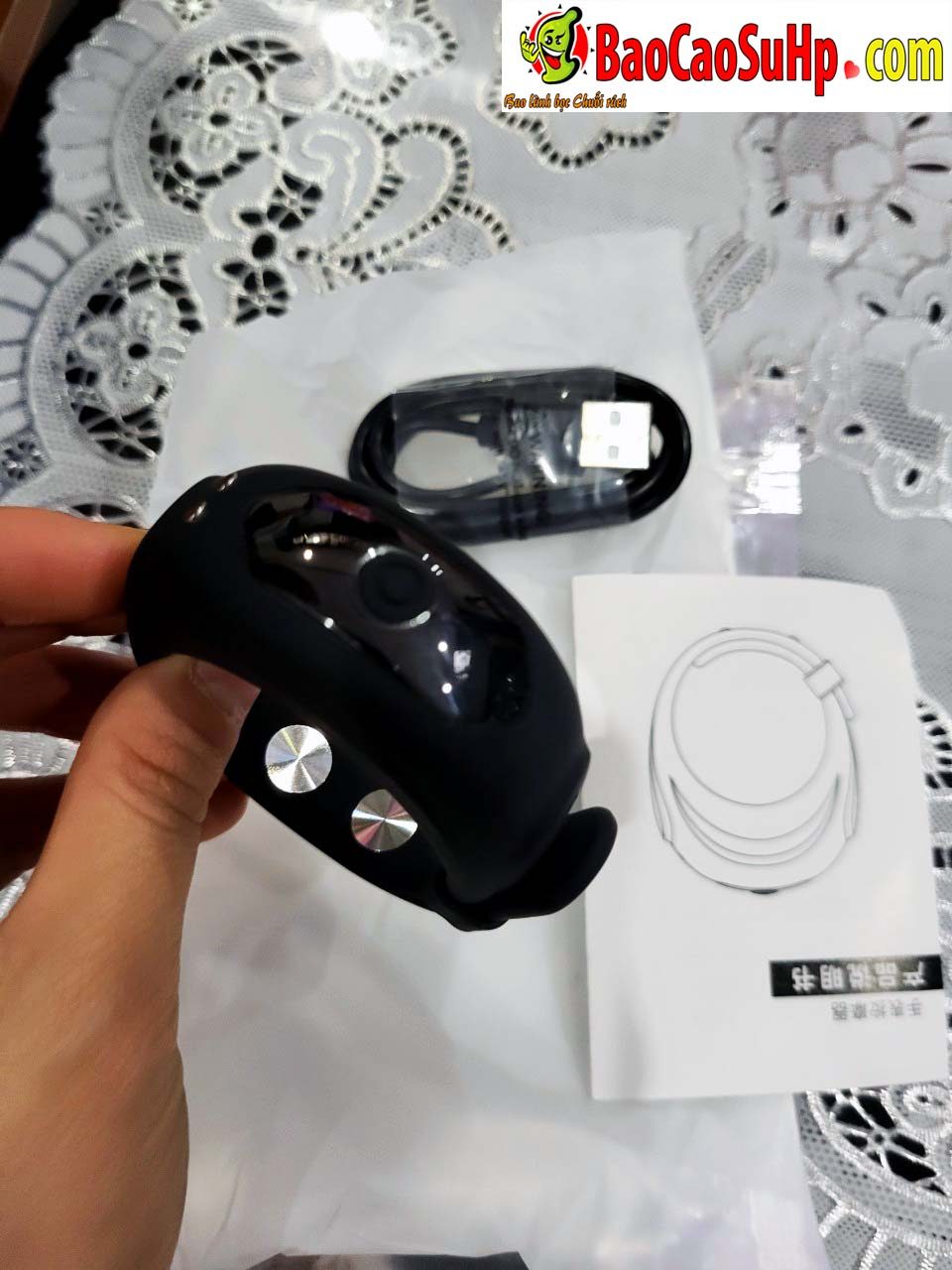 Vòng rung Stamina Men Black Fit tăng khoái cảm mọi kích cỡ