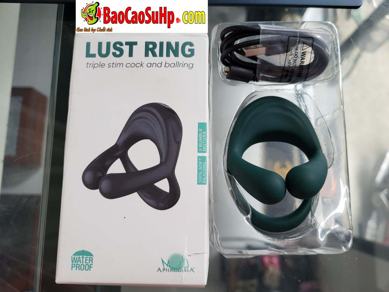 Vòng khóa dương vật Afra Ver II rung mạnh tăng hưng phấn đôi