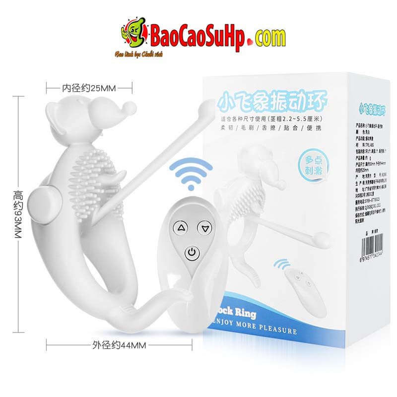 Vòng đeo dương vật Jiuuy điều khiển từ xa siêu chất, kích thích mạnh