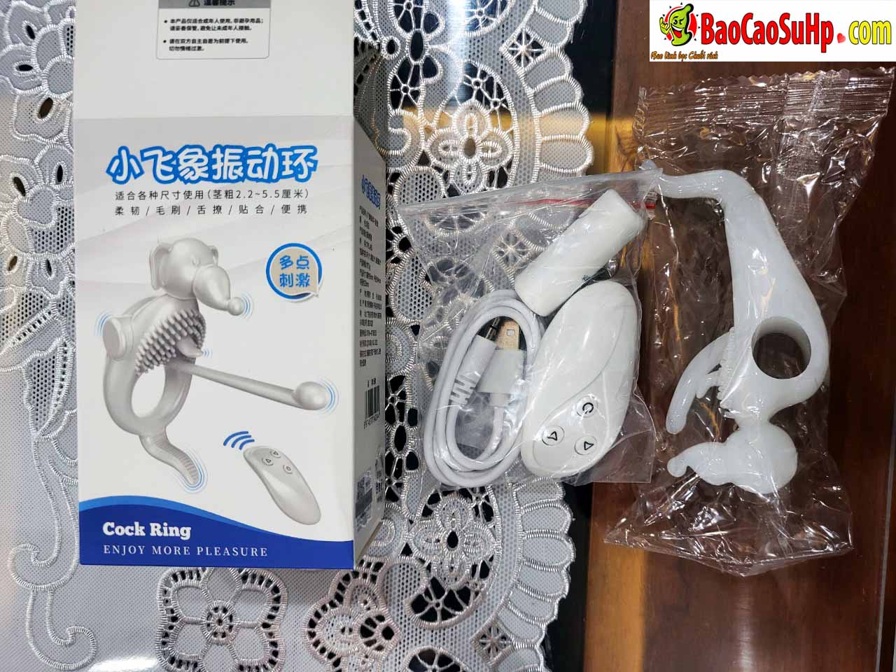 Vòng đeo dương vật Jiuuy điều khiển từ xa siêu chất, kích thích mạnh