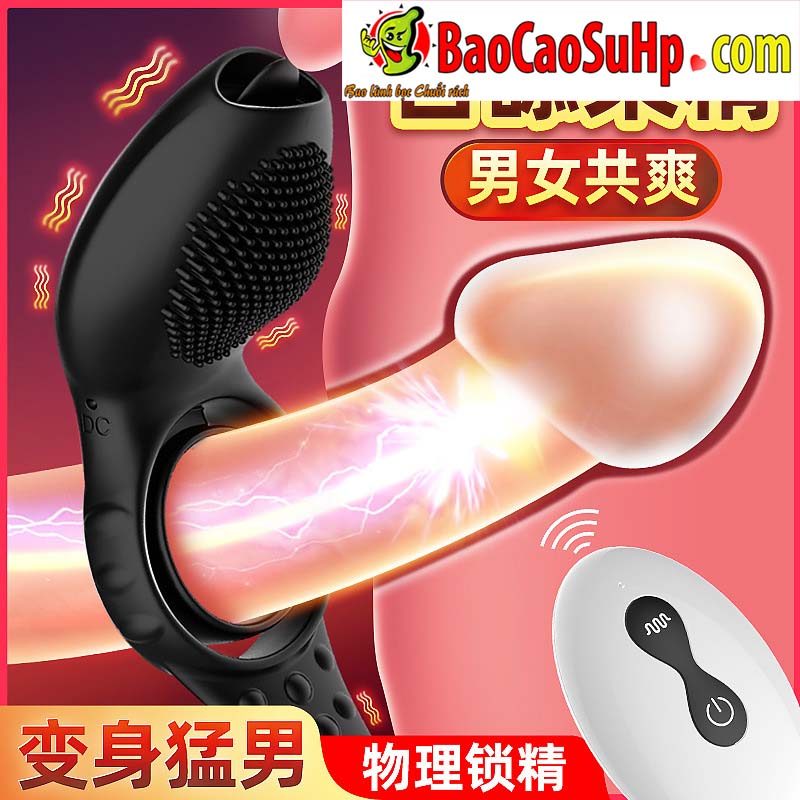 Vòng đeo dương vật rung liếm điều khiển từ xa Qiaran bán chạy
